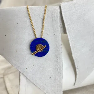 Baie Necklace Blue - Gilded Silver