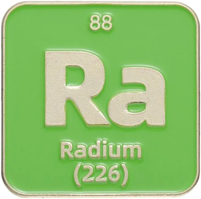 Chemical Element Enamel Pins Custom Bs Ra Ah! Brooches Lapel Badges Science Great Women Scientist Jewelry Gift