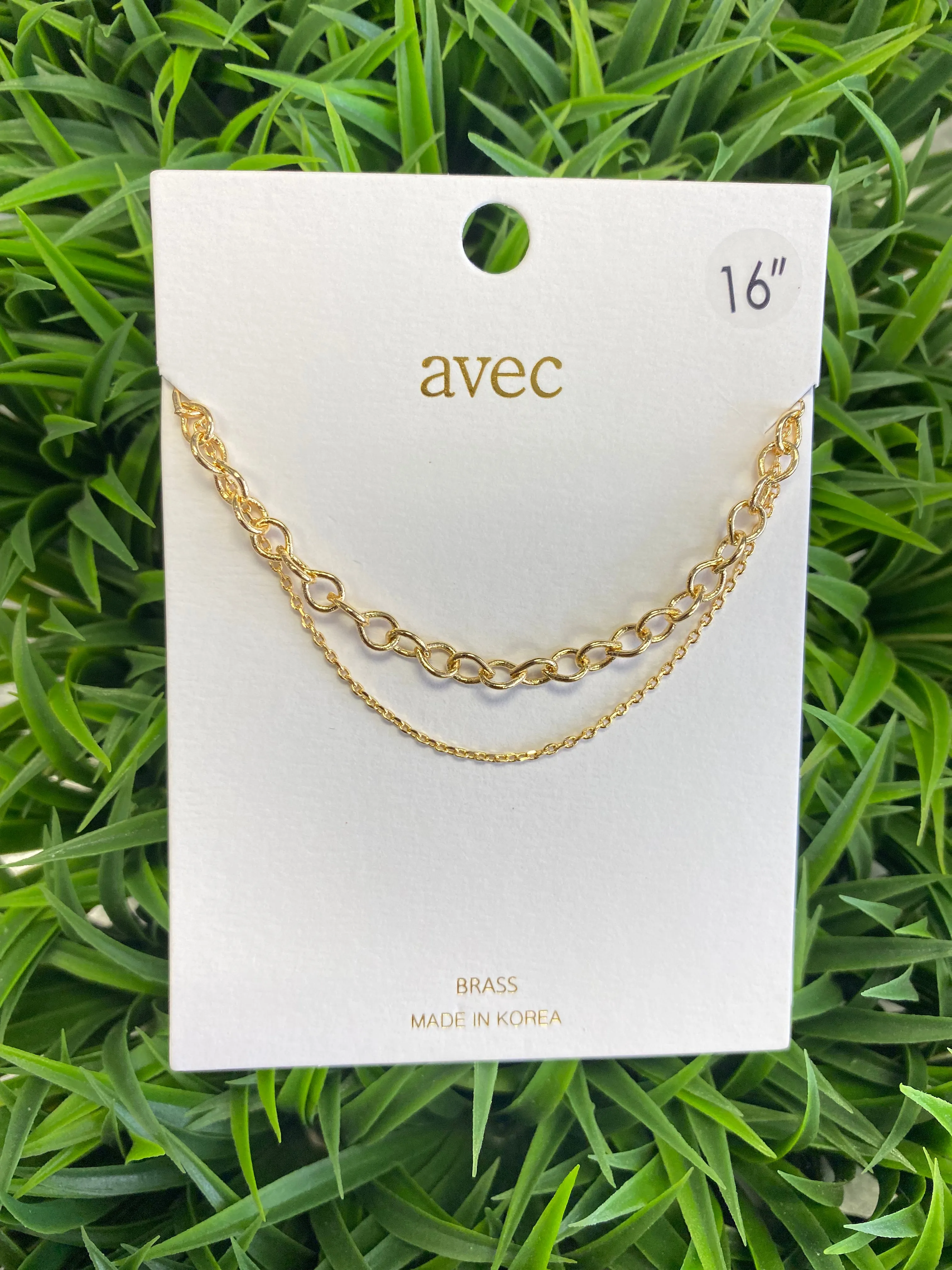 Circle Link Layered Necklace