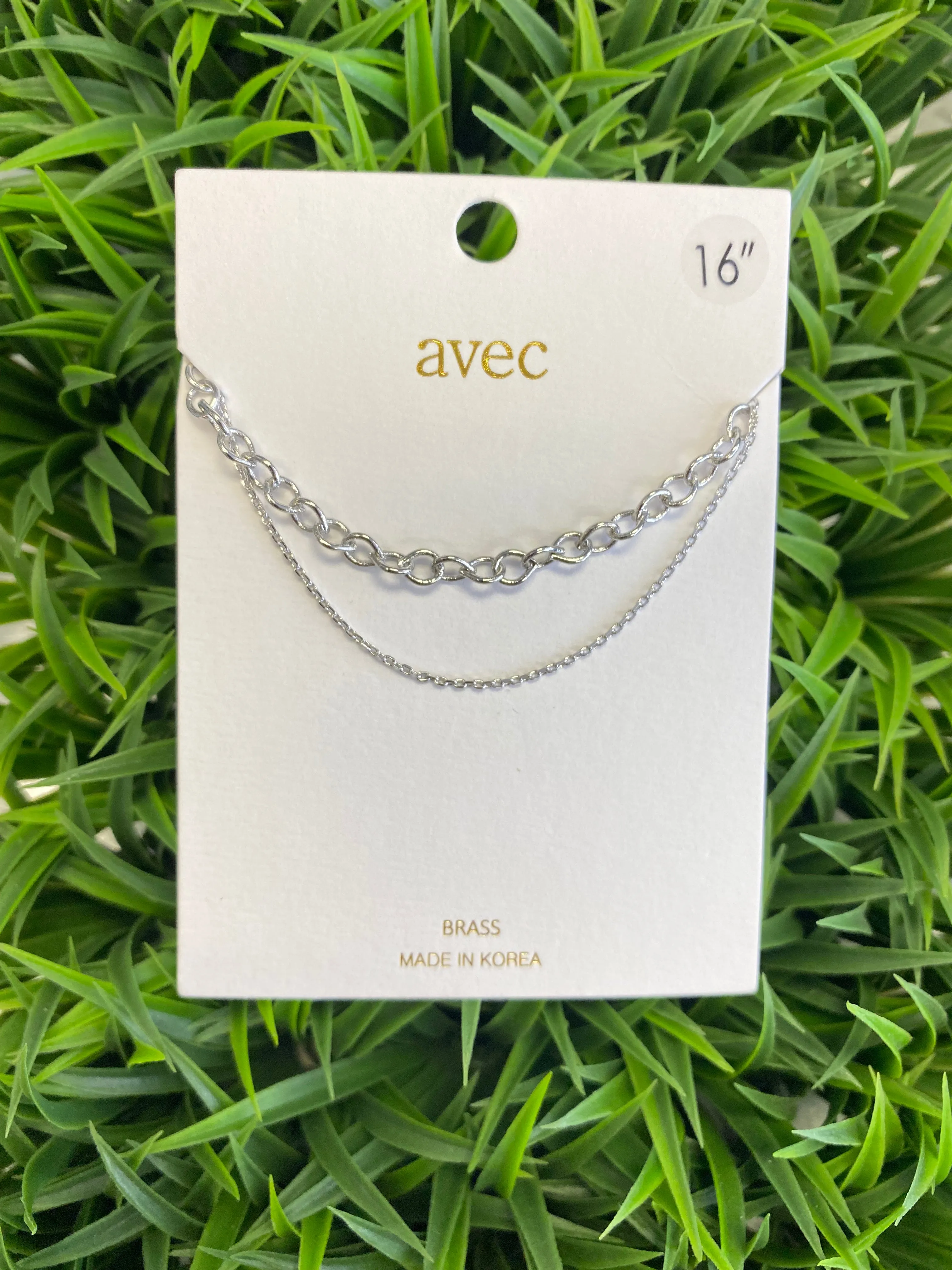 Circle Link Layered Necklace