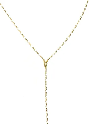 Enamel Bead Y Necklace