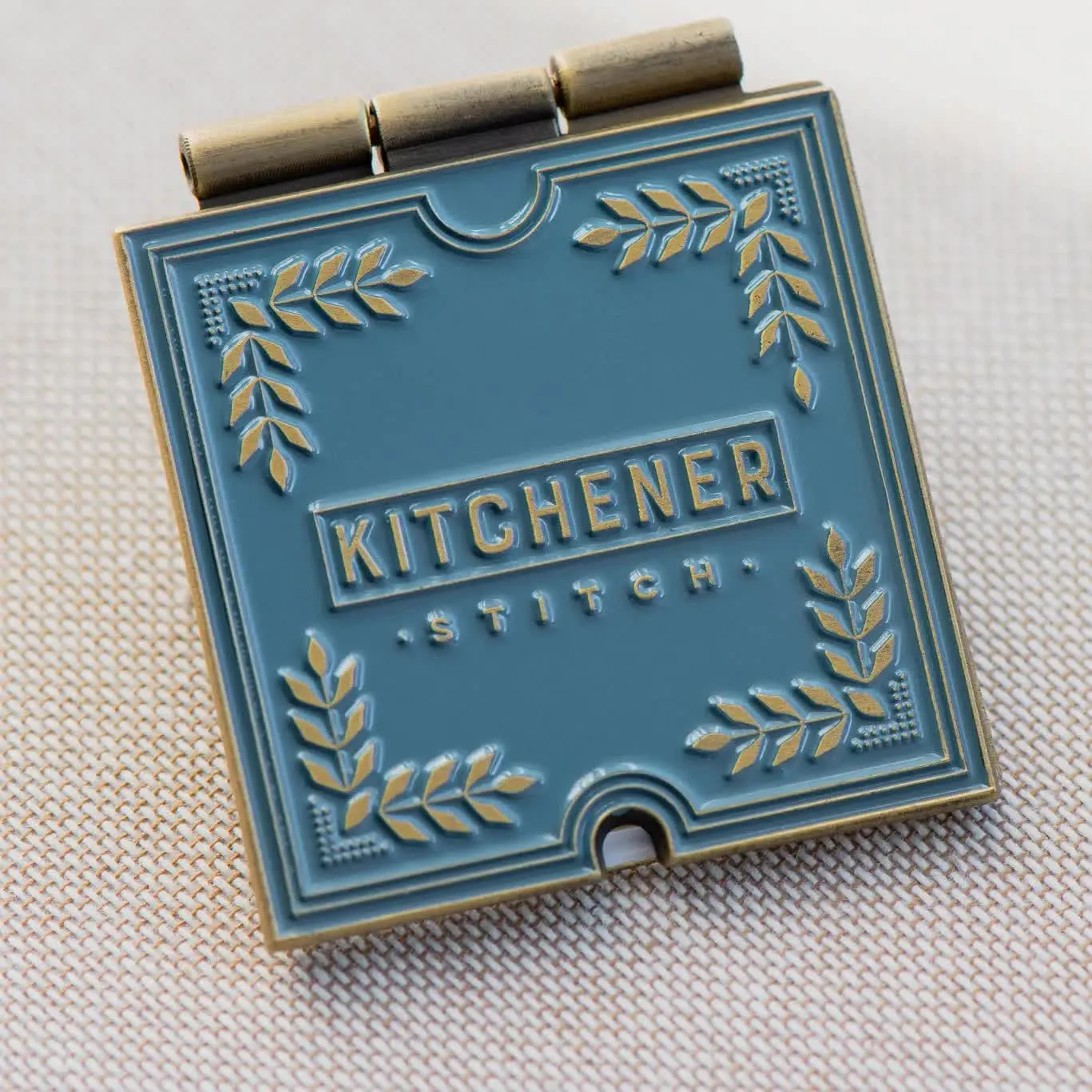 Kitchner Stitch Enemal Pin