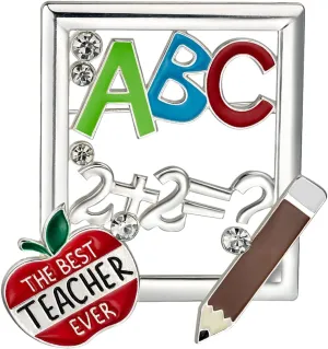 Teacher Appreciation Gifts for Women, Teacher Gift, Enamel Pins Brooches for Women, FLB03A